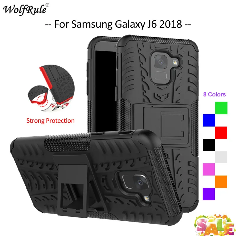 Чехол для Samsung Galaxy J6 2018 TPU и PC Armor чехол телефона J600G 5 6'' | Мобильные телефоны