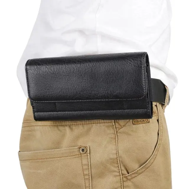 

Leather Pouch Holster Belt Clip Case For Huawei Honor 8X Max Honor Note 10 Note 8 / POPTEL P9000 Max Bag Case With Card Holder