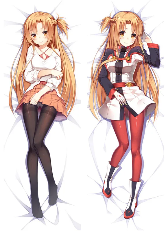 Аниме Dakimakura тело меч искусство онлайн 150x50 см 100x35 см наволочка манга 1 - Цвет: 3