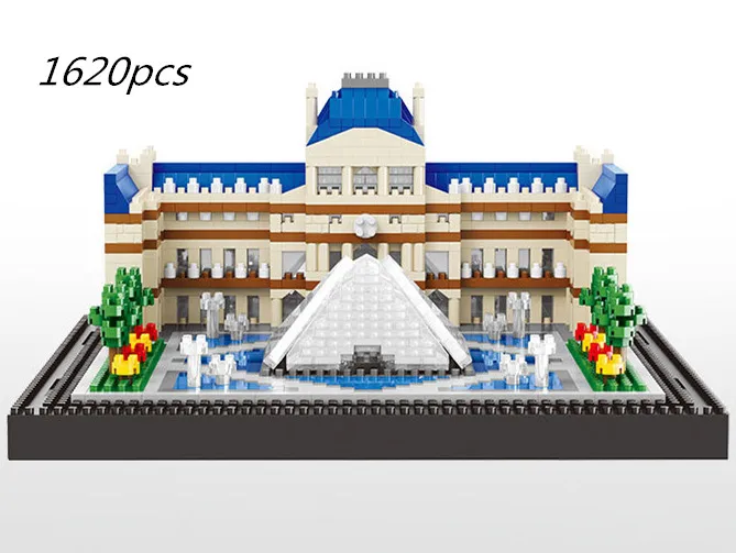 

1620pcs Louvre model Building Blocks Brick Educational Toys compatible legoing Decoration