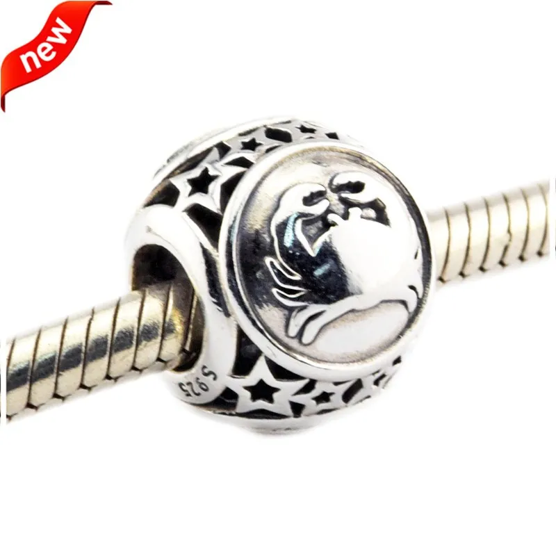 

925 Silver Jewelry Beads DIY Fits Pandora Bracelets Charms Cancer Star Sign Silver Charm Beads for Jewelry Making Women Gift