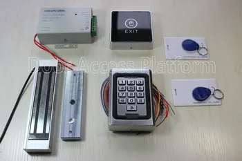 

standalone reader Door Safety system Off-line keypad+Password access control terminal machine with magnetic lock, power supply