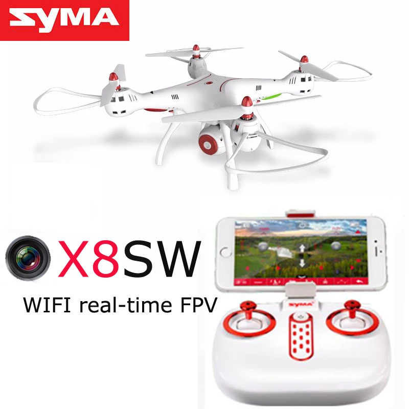 Syma X8SW x8SC WIFI FPV с HD камерой 720P или 2 МП 6 осевой Квадрокоптер удержанием высоты RC RTF