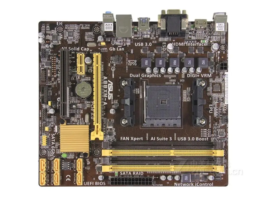 

Asus A88XM-A Desktop Motherboard AMD A88X Socket FM2/FM2+ DDR3 64GB SATA3 USB3.1 HDMI DVI VGA Micro ATX Original Used Mainboard