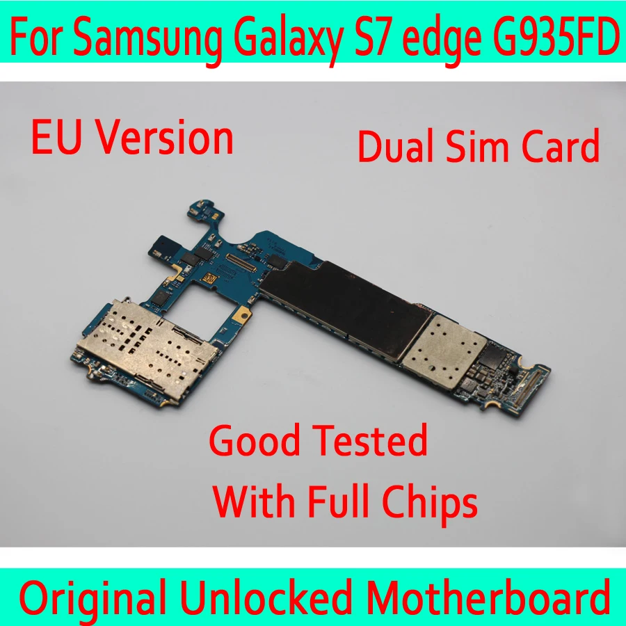 

Europe Version for Samsung Galaxy S7 edge G935FD Motherboard Dual Sim Card Original unlocked for Samsung S7 G935FD Mainboard
