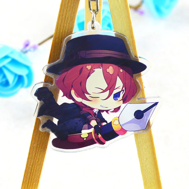 

Anime Bungou Stray Dogs Atsushi Nakajima Acrylic Keychain 7 Styles Pendant Key Rings