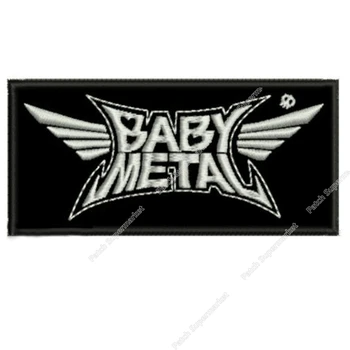 

4.3" BABYMETAL EMBROIDERED PATCH HEAVY SPEED THRASH JAPAN BABY KAMI BAND Music Band retro applique Patches for clothing emblem