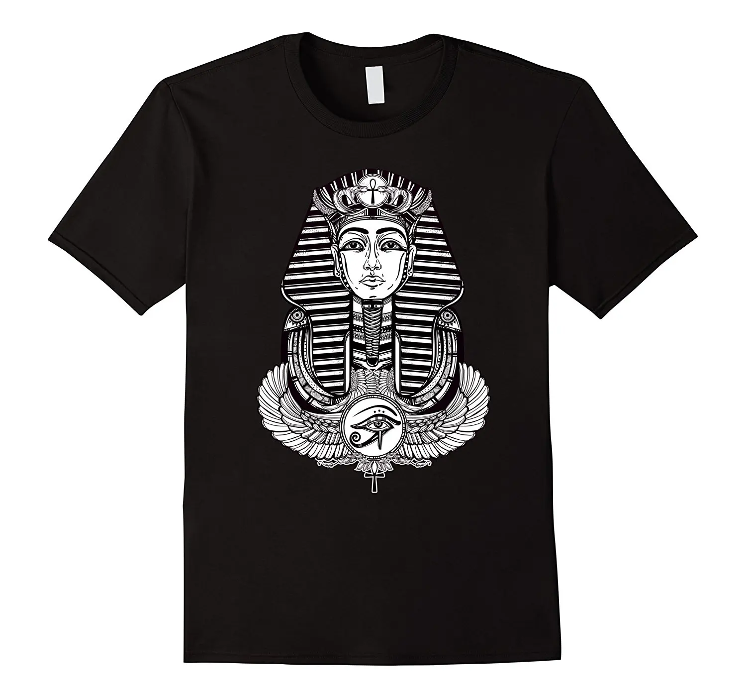 2019 Nuovo Di Zecca Abbigliamento Uomo Moda Uomo Abbigliamento In Cotone Faraone Egiziano Con Maglietta Ankh Alata-T-Shirt Film God Of Piramide