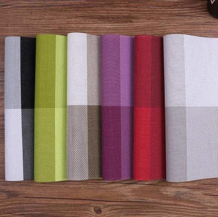  Fyjafon 4/6pieces Set Kitchen Table Mats Europe Restaurant PVC Place Mat Heat Protection Hotel Plac