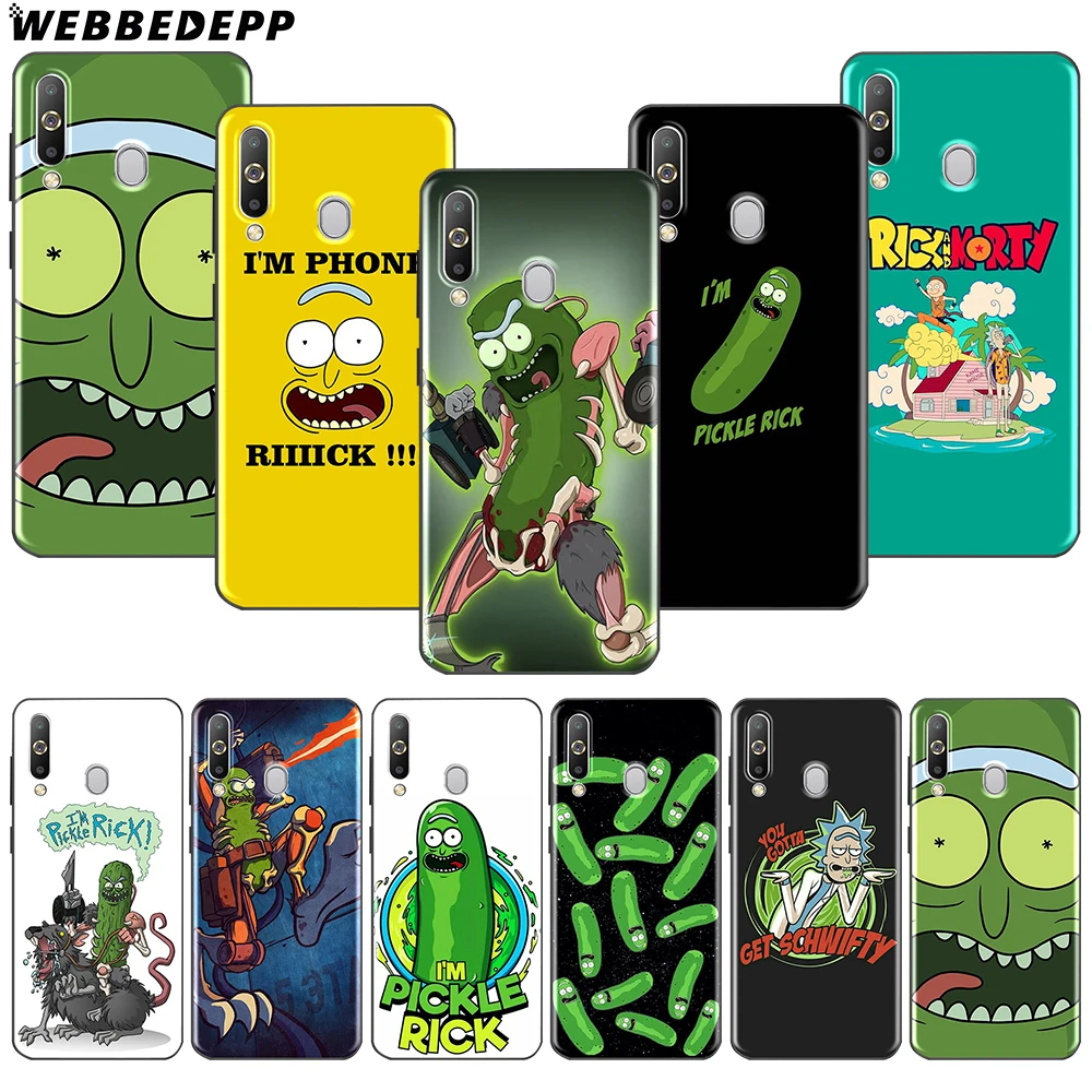 

WEBBEDEPP Rick Morty Pickle Cute Soft TPU Case for Samsung Note 10 Plus A10S A20S A30S A40S A50S A60 A70 M10 M20 M30