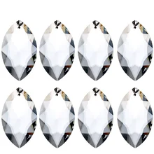 Marquise, 5 шт./лот, прозрачный K9 кристалл, стекло, капли, люстра, Подвесная лампа, призмы, фэн-шуй, защита от солнца, домашний декор, X'mas Декор