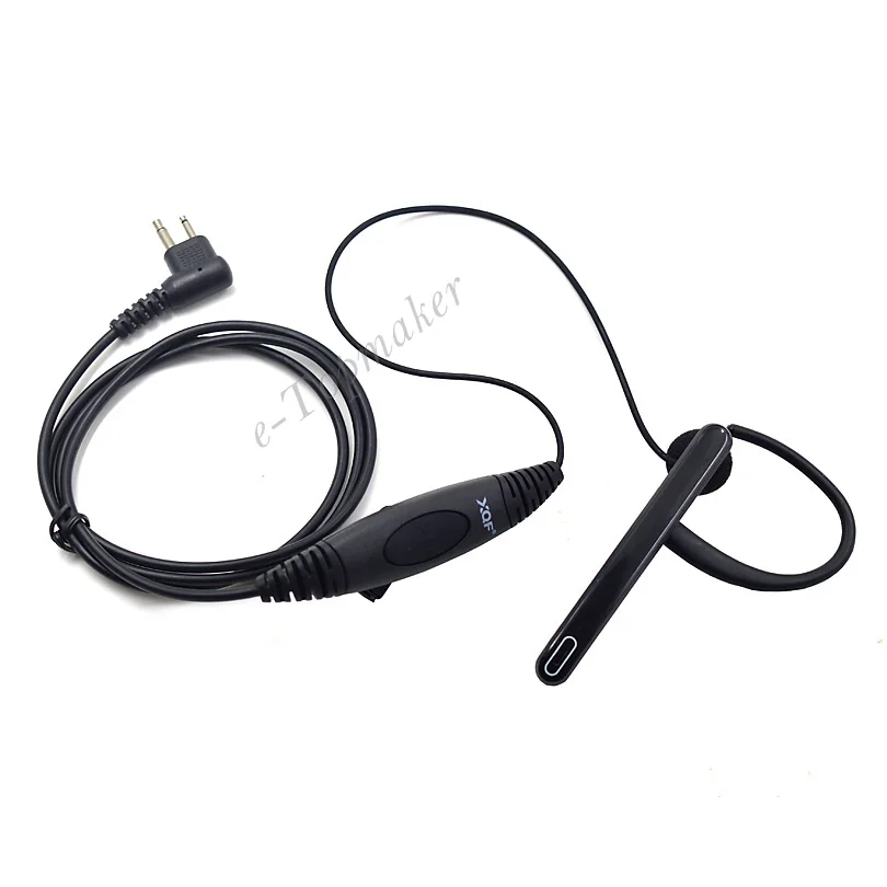 XQF 2 Pin PTT EarHook гарнитура с микрофоном для Motorola Portable Radio GP300 CLS1410 CLS1450 DTR550 Mag One A6 A8