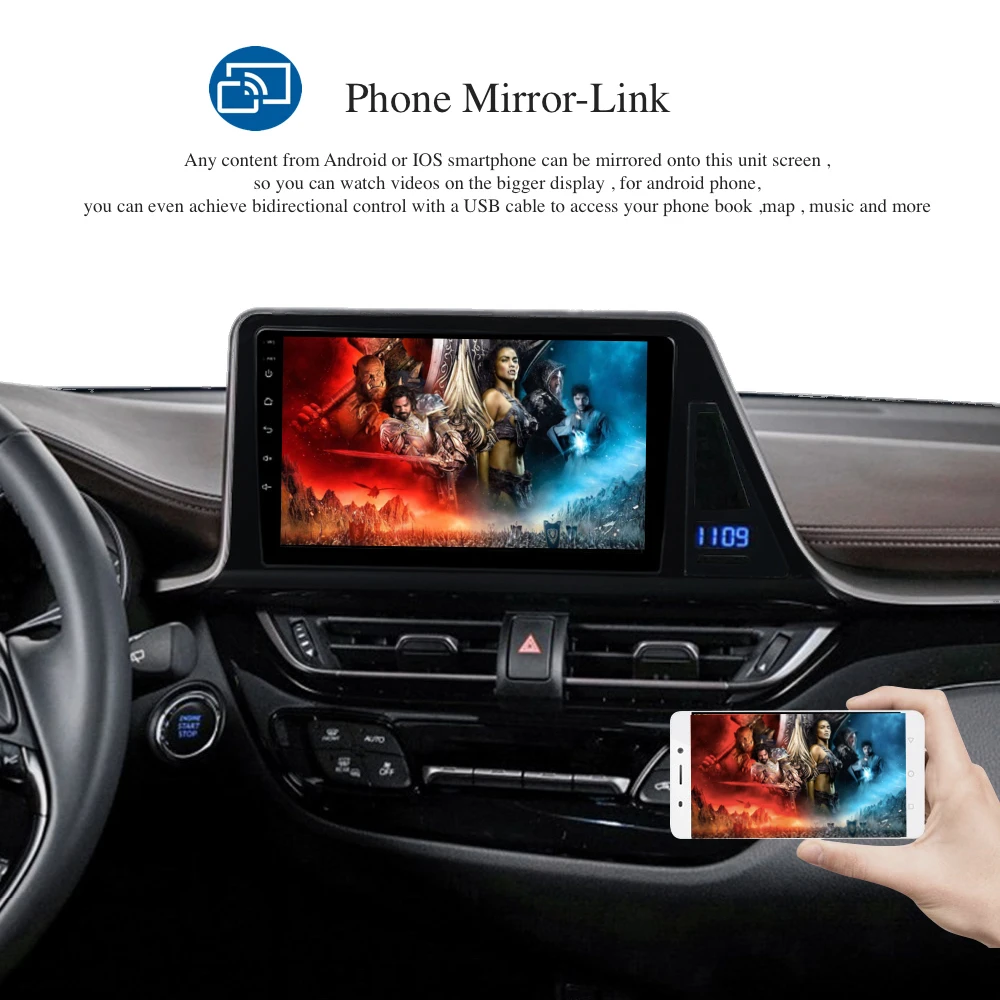 Flash Deal Android 9.0 Car Radio 2 Din GPS Navi for Toyota CHR 2016 2017 2018 2019 C-HR PX6 DSP IPS HDMI output 4Gb+64Gb RDS WIFI RDS USB 2