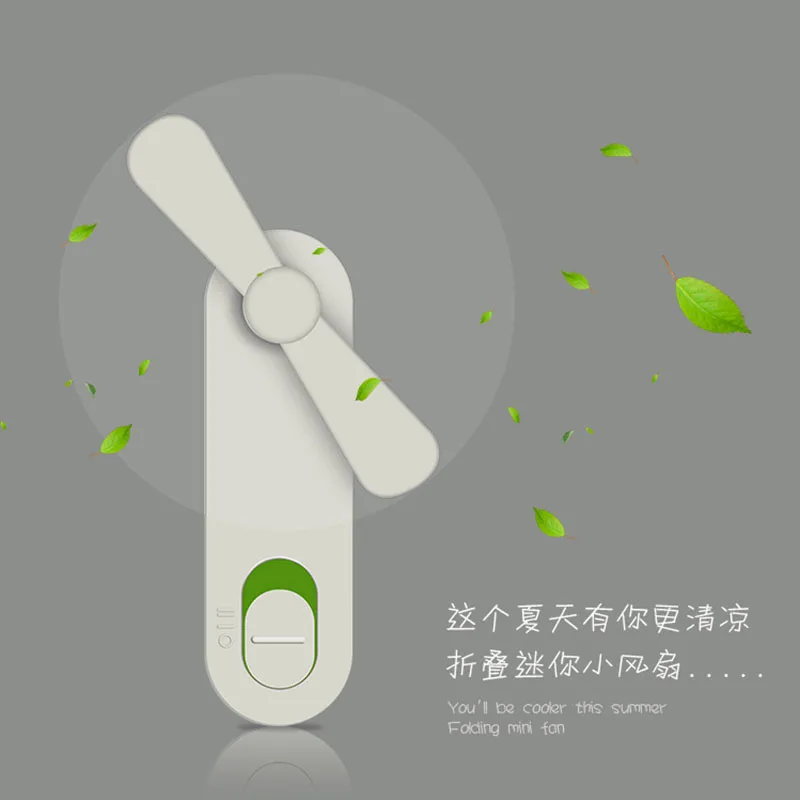 

Ventilator Fan Creative Charging Handheld Folding Protable Pocket small Mini USB colorful Fan Home Trip