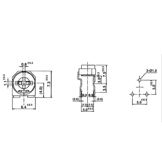 Preset Potentiometer Trimpot Pinout, Specs Datasheet, 42 OFF