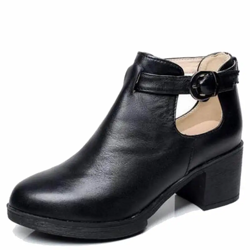 Hauts Véritable rouge Bout En Pompes Talons bleu Femme Noir Plate Chaussures Rouge Gladiateur Printemps Femmes 41 forme Rond Cuir XqEUS