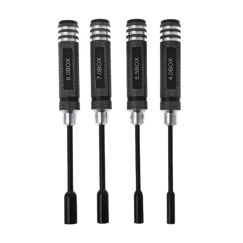 

RC DIY Model Repair Tools 4.0mm 5.5mm 7.0mm 8.0mm Wrench Hex Key Socket Screwdriver Set