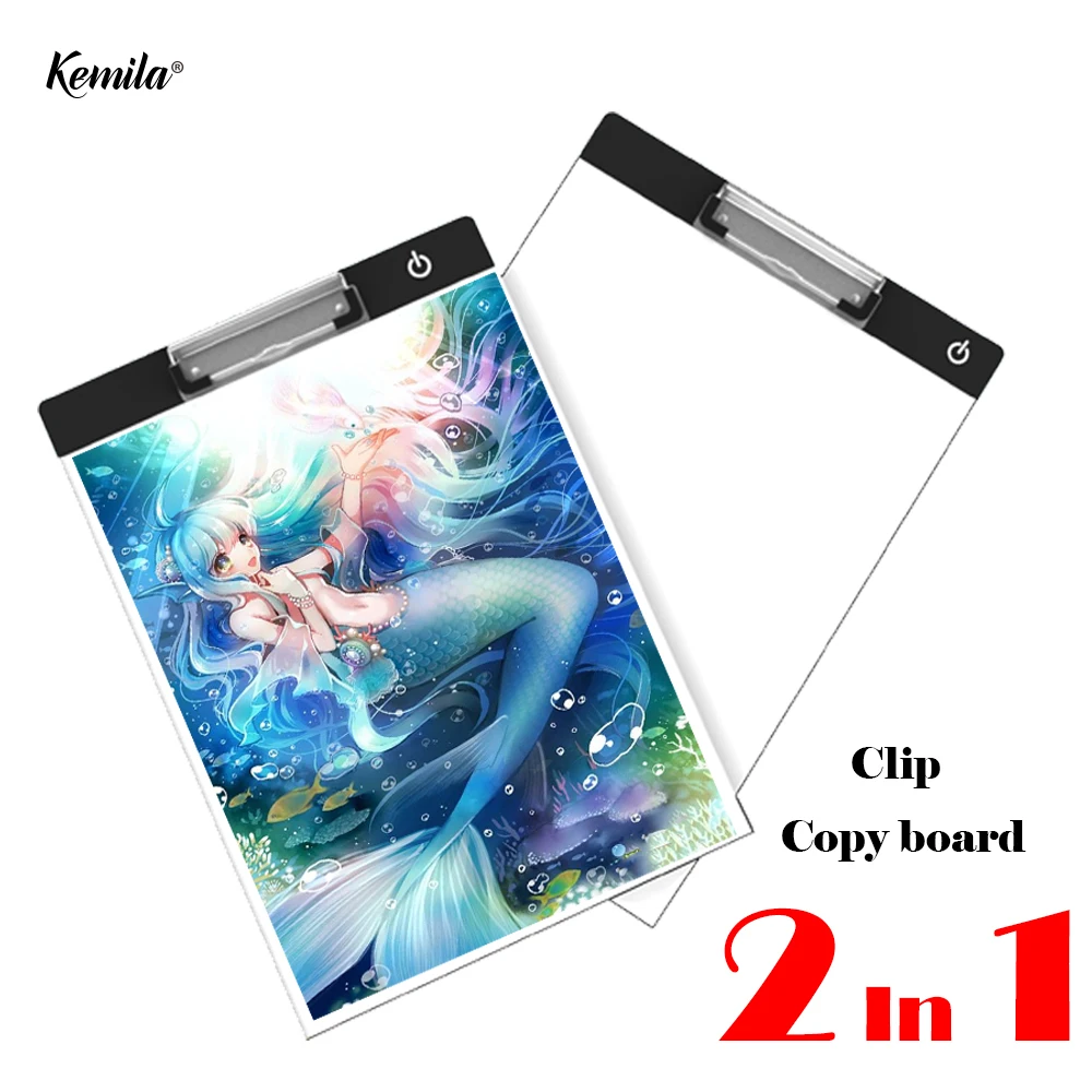 A4 Size LED Drawing Tablet Cartoon Light Tablet Pad USB Charging Copyboard Board Table Painting Light Cross Stitch X-Ray Viewing
