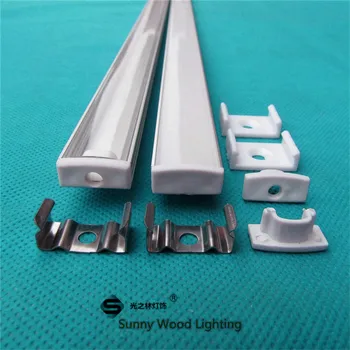 

12PCS/lot 60inch 1.5m long anodized led aluminium profile for 5050/5630 strip ,,12mm pcb LED bar light ,tape light housing