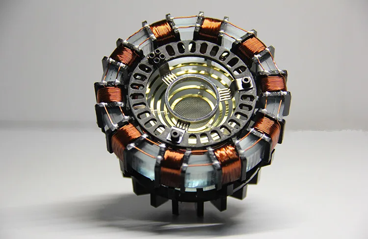  [Funny] Very cool 1:1 scale Iron Man Arc Reactor A generation of glowing iron man heart model with  - 32890664399
