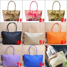 2016 NEW Women Fashion Style Straw Summer Beach Tote Big Shoulder Bag Purse Handbag 88 LBY2017