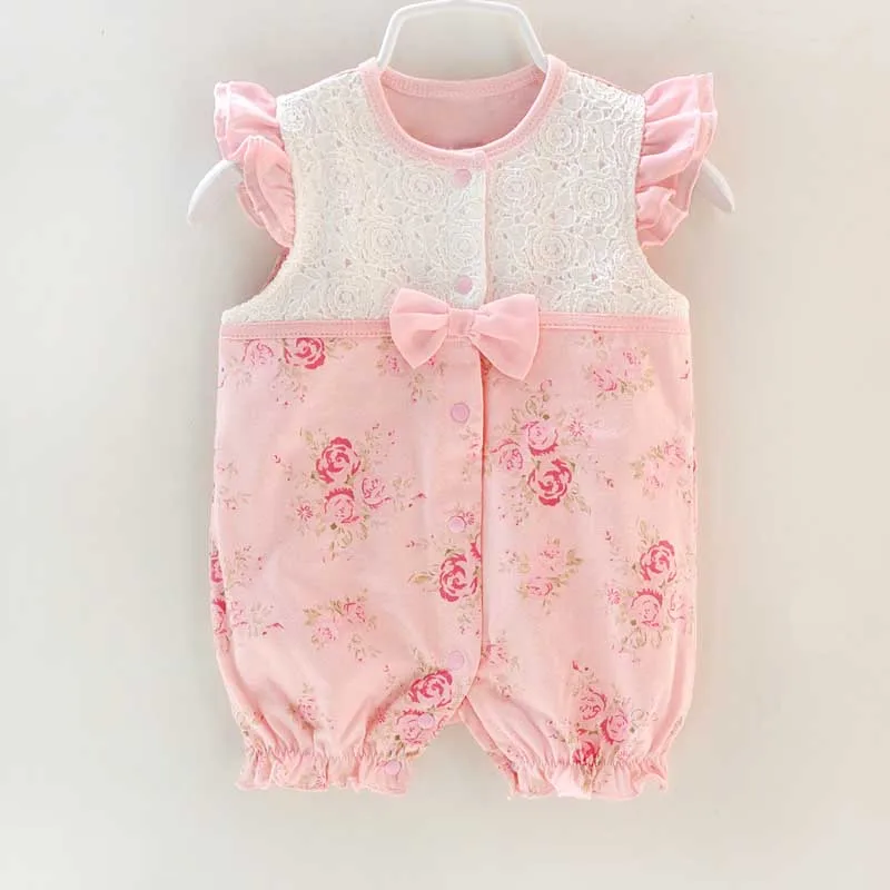 

Newborn Sleeveless Rompers Baby Girl Clothes Kids Birthday Girls Lace Flower Rompers Princess Infant Bebes Jumpsuit Gifts
