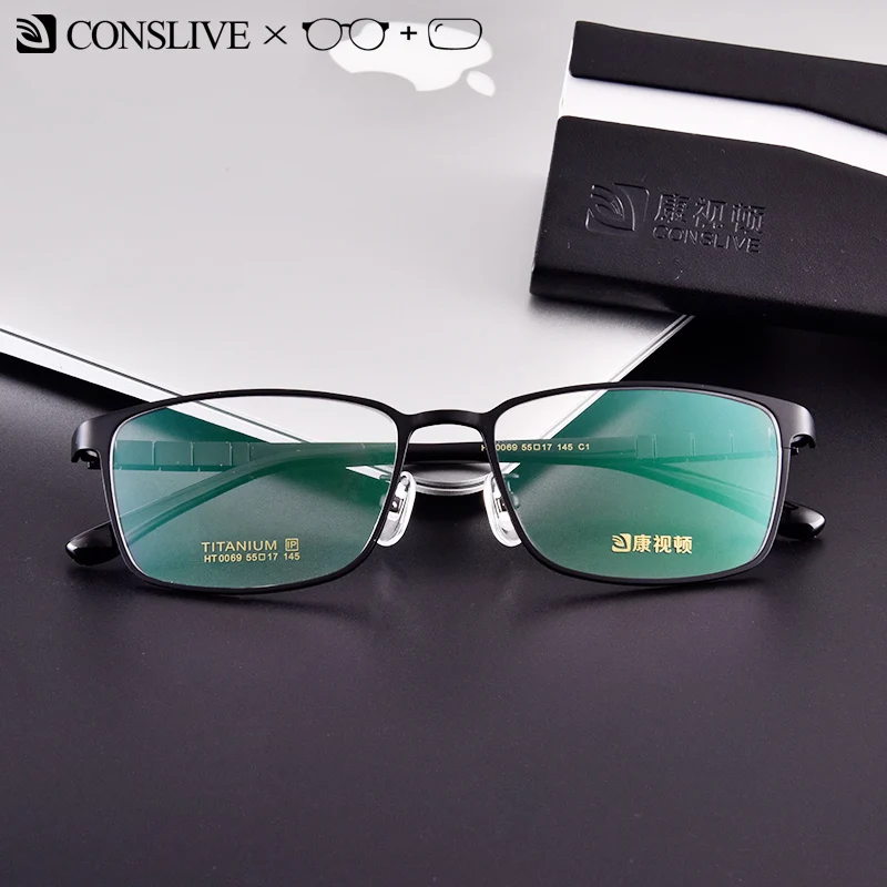 

2019 Titanium Prescription Eyeglasses Man Multifocal Optical Dioptric Glasses Nearsighted Progressive Glasses HT0069