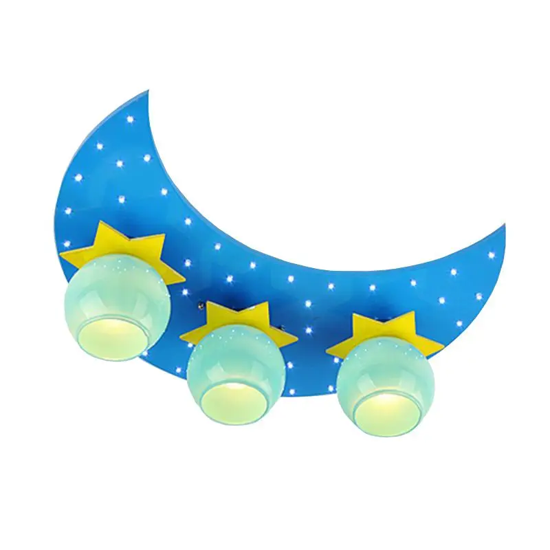 

Cartoon Moon Stars Children's Bedroom Ceiling Lamp Cute Baby Room LED Ceiling Lamps Boy Girl Room Ceiling Light