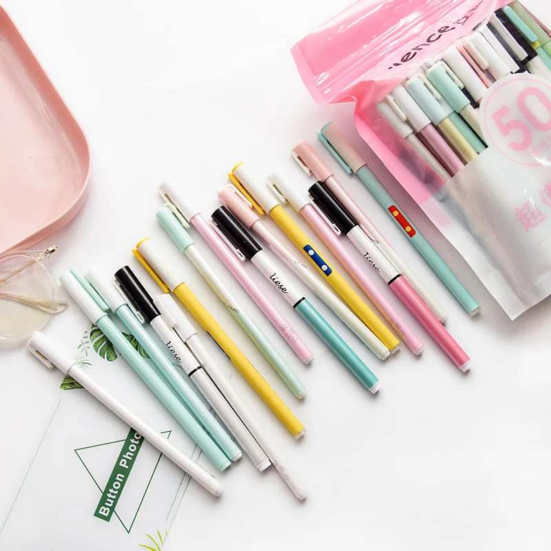 TUNACOCO30/50pcs Cute Stationery Korean Pens for School Office Cute