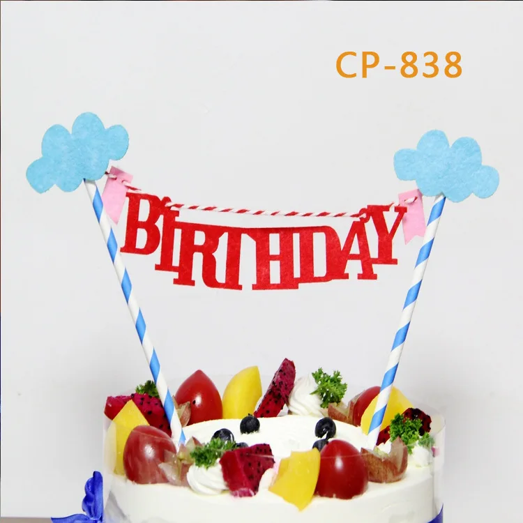 1 комплект Микки Минни Маус кекс торт Топпер мультфильм животных флажки для торта с бумажной соломинкой Дети День рождения Аксессуары для выпечки - Цвет: 3