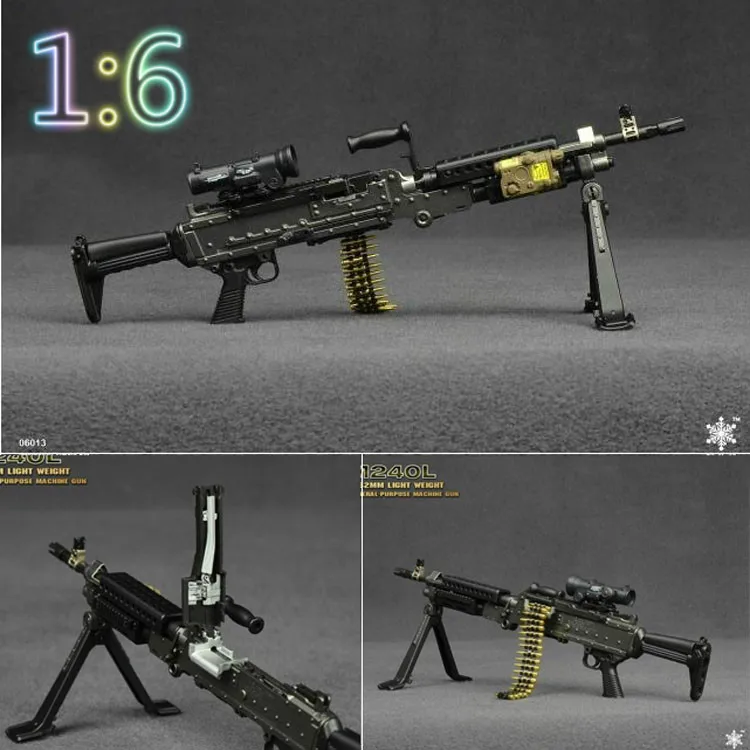 

Easy&Simple ES 06013 1/6 M240L Machine Gun Model for 12inch Hottoys Did Damtoy Phicen Tbleague Action Figure DIY