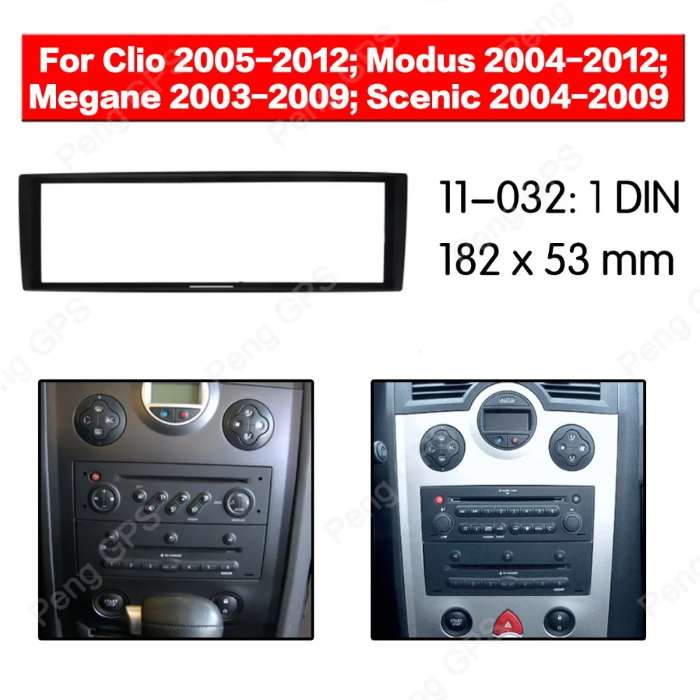 

1Din Car Radio stereo Fitting Fascia installation For RENAULT Clio/Modus/Megan/Scenic Fascias Mount Facia Mount Panel Dash Bezel