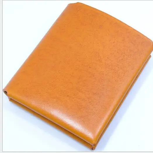 Baratos Cartera suave Vintage unisex de cuero genuino hecho a mano para portatarjetas de pasaporte