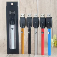 50PCSCE3 Горячая красочная перезаряжаемая Кнопка 510 испаритель масла электронная сигарета батарея 280 мАч электронная сигарета vape o pen batterywith ce3 распылитель