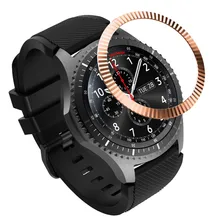 Модные прочные часы украшения для samsung gear S3 Frontier Scale часы кольцо клеющаяся крышка против царапин Металл высокого класса подарки