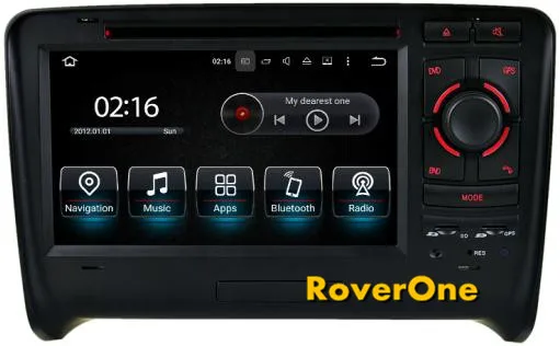 Roverone для Audi TT MK2 2006-2011 7 ''Android 7.1 Авто Радио стерео Радио DVD GPS навигации bluetooth Мультимедиа Системы