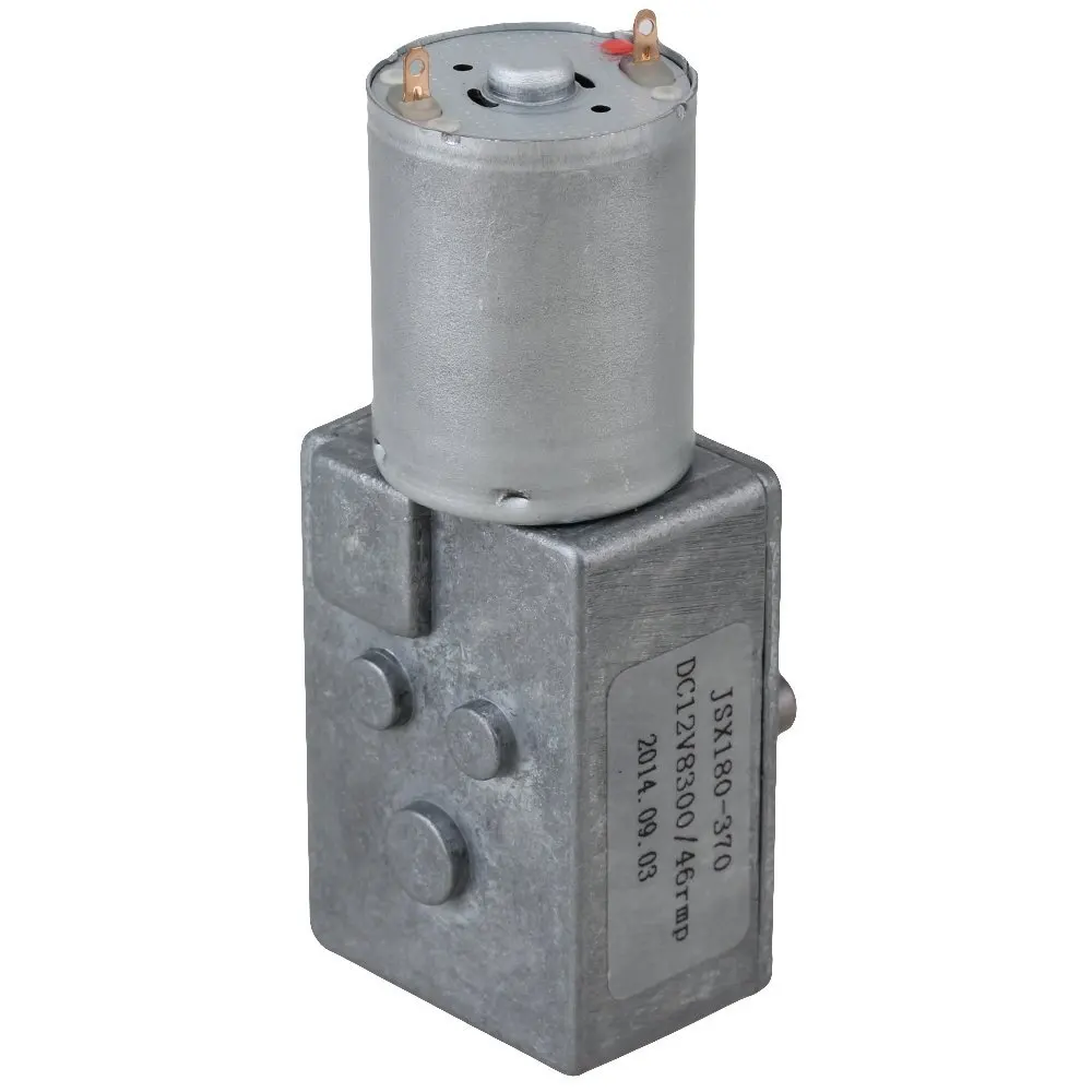 

DC 12V Motor High Torque Turbo Worm 370 Geared Motor 46RPM Low Speed 1.5G.CM