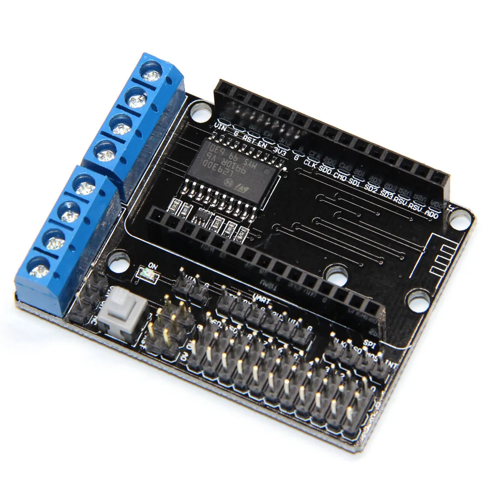 

1pcs Motor Shield Board L293D for New NodeMCU ESP-12E from ESP8266 esp 12E kit diy rc toy wifi rc smart car remote control