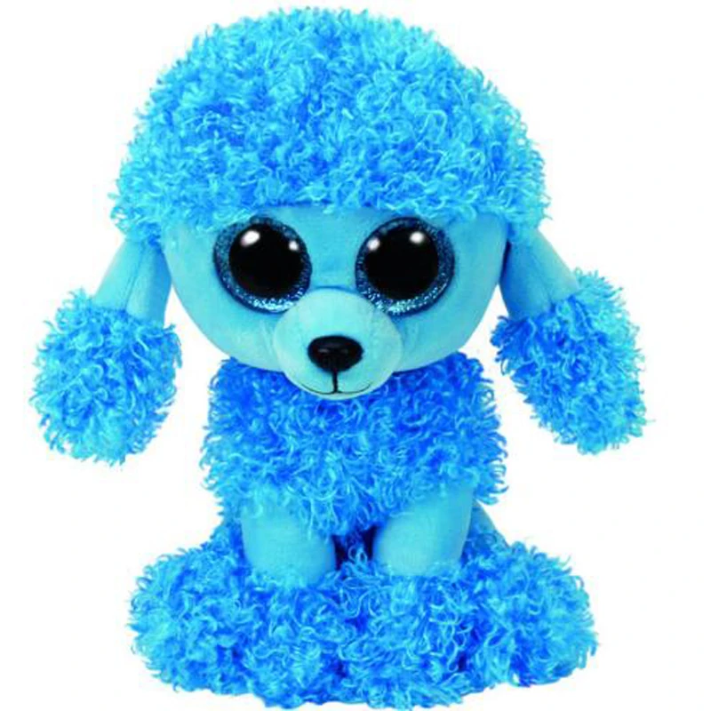 Ty Stuffed & Plush Animals Mandy the Blue Poodle Dog Toy Doll 15cm