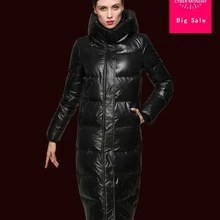 Зимнее толстое теплое пальто из 90% утиного пуха больших размеров, модное женское длинное теплое пальто с капюшоном, модное Брендовое пуховое пальто EVA wj1584