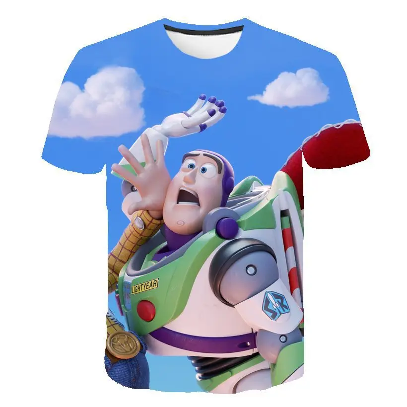 New Cartoon Toy Story movie 3D printed Boys T-shirts Summer Girls T-shirts Fashion Children Clothes Casual Kids Tops Tee For Kid