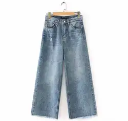 HCBLESS 2019 летние новые потертые рваные джинсы дикие женские широкие брюки женские брюки джинсы