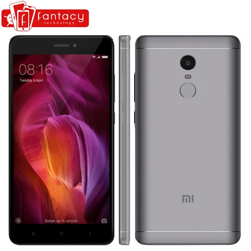 Original Global Version Xiaomi Redmi Note 4 Snapdragon 625 Mobile Phone 5.5" FHD 3G RAM 32G ROM 13MP Fingerprint ID MIUI 8.1 CE