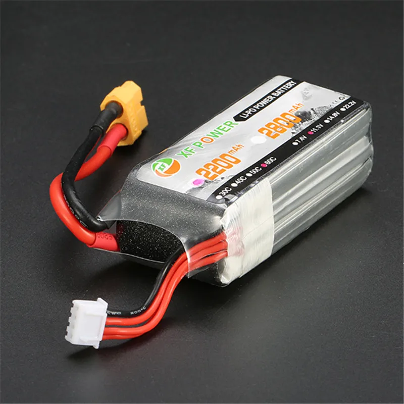 Rechargeable Lipo Battery XF Power 11 1V 2200mah 3S 60C Lipo Battery XT60 Plug