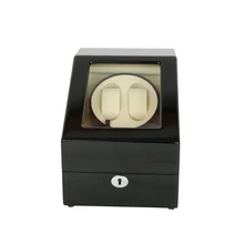 Роскошные Часы моталки, ltcj деревянный автоматический поворот 2+ 3 часы намотки чехол для хранения Дисплей коробке(черно-белый