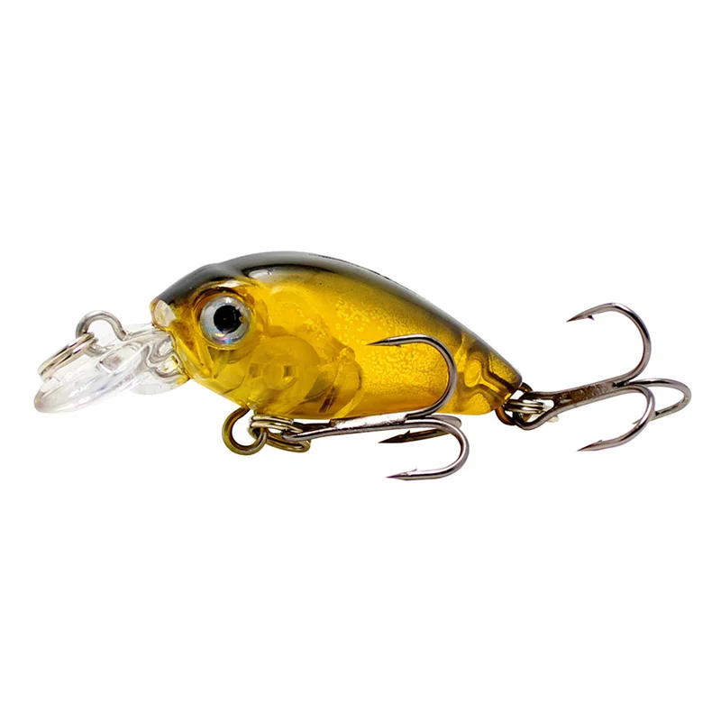 Amlucas, мини-кренкбейт, 4,5 см, 4,1 г, Chubby Spinner, Topwater Crankbait, искусственная жесткая приманка, воблеры, гольян, рыболовные приманки WW333Y - Цвет: C