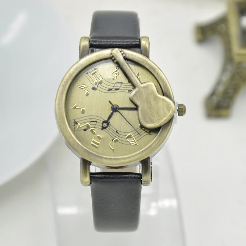 Orologio femminile Della Cinghia di Cuoio di trasporto Chitarra Classica  Nota Musicale Orologi Da Polso Al Quarzo Donne Casual Guarda Le Donne  Gioielli relogio feminino|watch f|watch fashionwatch casual - AliExpress