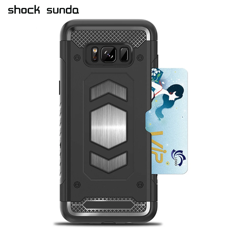 

For Samsung S8 Phone Case for Samsung Galaxy S8 Case Silicone Wallet Card Slot for Samsung galaxy S8 plus Case Cover
