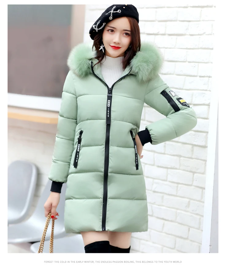 Women's Winter Jackets Winter Woman Coats 2019 Medium And Long Section Down Cotton Clothing Fashion Thickening Coat Female Parks (17)