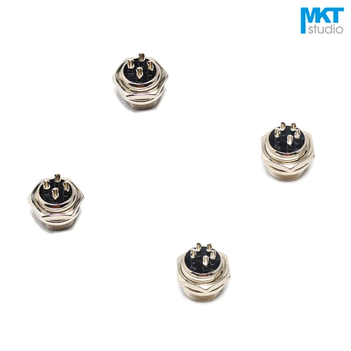 

10Pcs GX16 16mm Male 250V 15A Electrical Aviation Plug Connector 2P/3P/4P/5P/6P/7P/8P/9P/10P